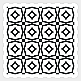 Bold rhombus mosaic Sticker